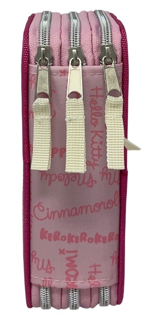 Astuccio Scuola Hello Kitty and Friends Sanrio Multiscomparto 3 Zip Portacolori Giotto - 5558