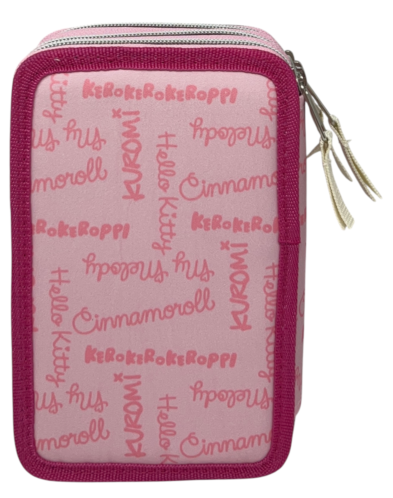 Astuccio Scuola Hello Kitty and Friends Sanrio Multiscomparto 3 Zip Portacolori Giotto - 5558