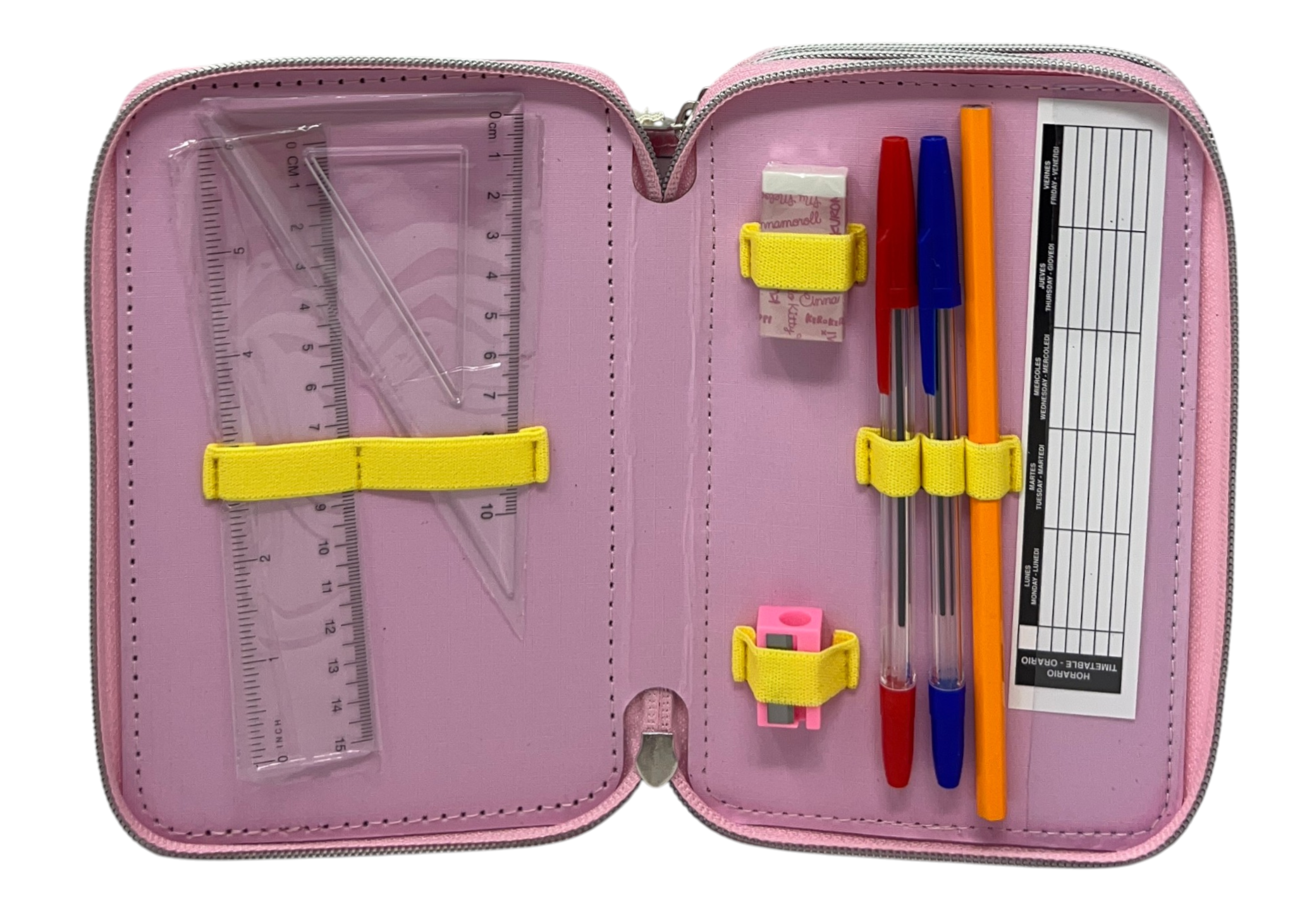 Astuccio Scuola Hello Kitty and Friends Sanrio Multiscomparto 3 Zip Portacolori Giotto - 5558