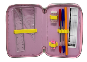Astuccio Scuola Hello Kitty and Friends Sanrio Multiscomparto 3 Zip Portacolori Giotto - 5558