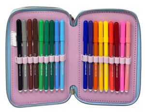 Astuccio Scuola Minnie DISNEY Multiscomparto 3 Zip Portacolori Giotto - 5559