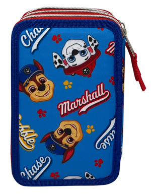 Astuccio Scuola Paw Patrol Multiscomparto 3 Zip Portacolori Giotto - 5560