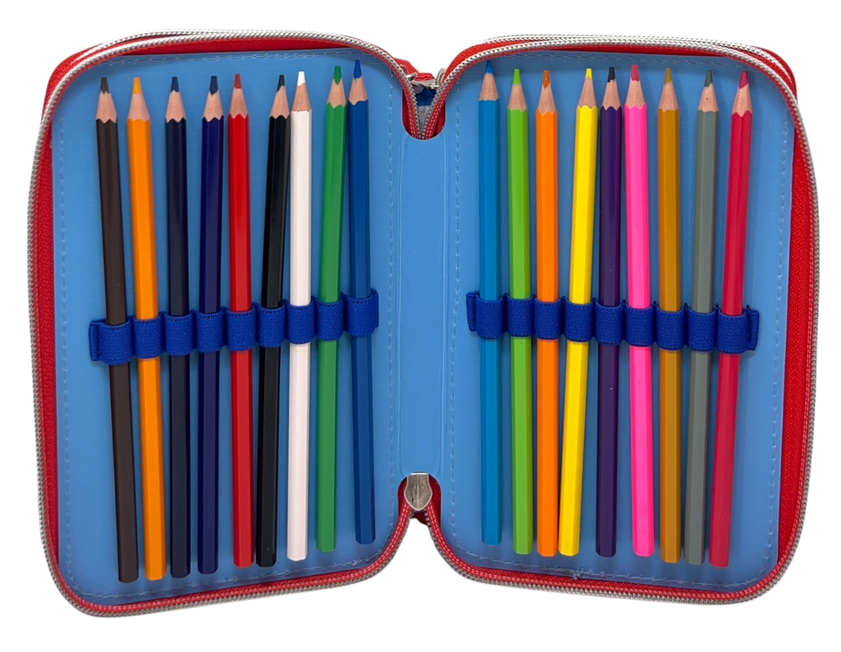 Astuccio Scuola Paw Patrol Multiscomparto 3 Zip Portacolori Giotto - 5560
