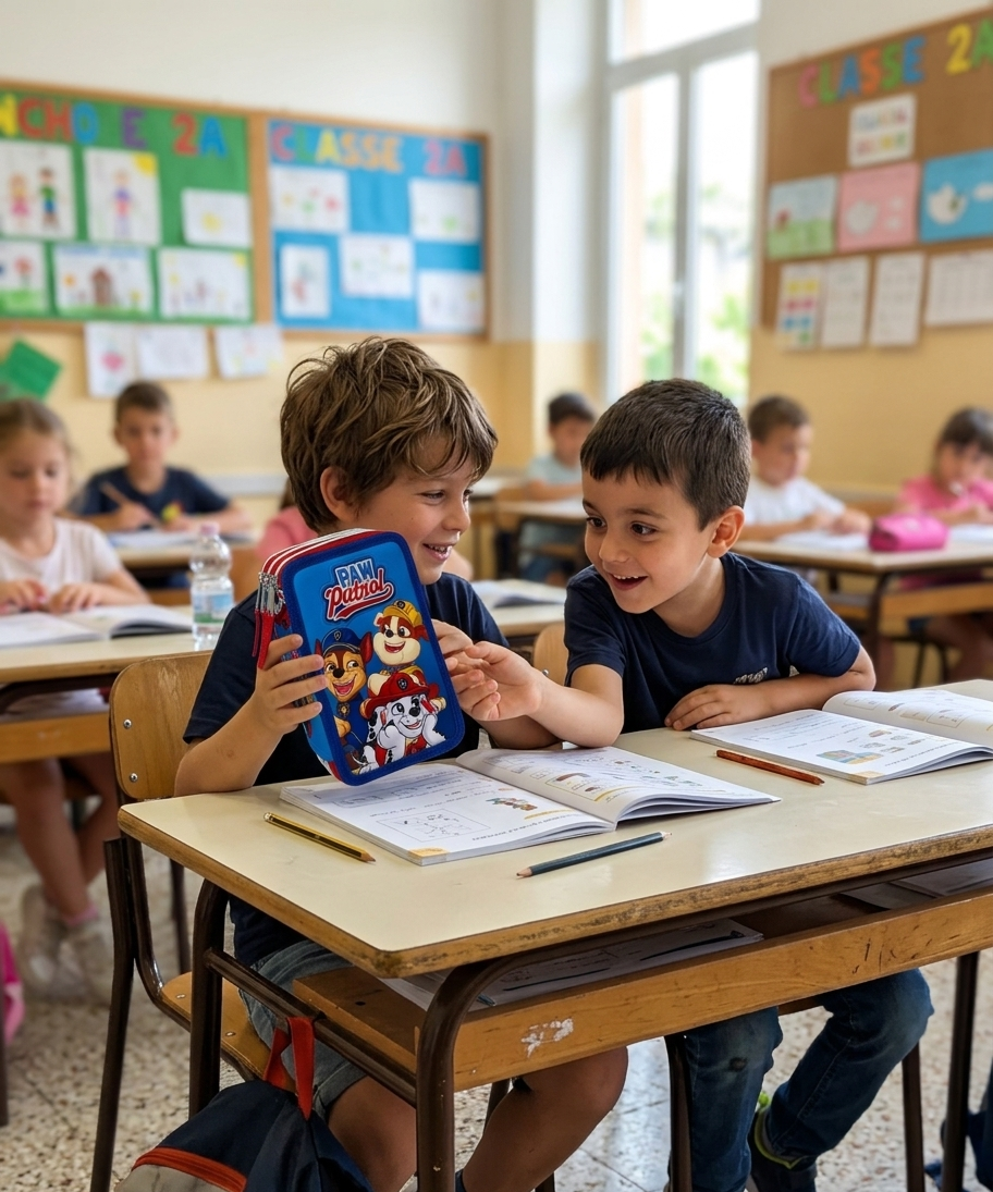 Astuccio Scuola Paw Patrol Multiscomparto 3 Zip Portacolori Giotto - 5560