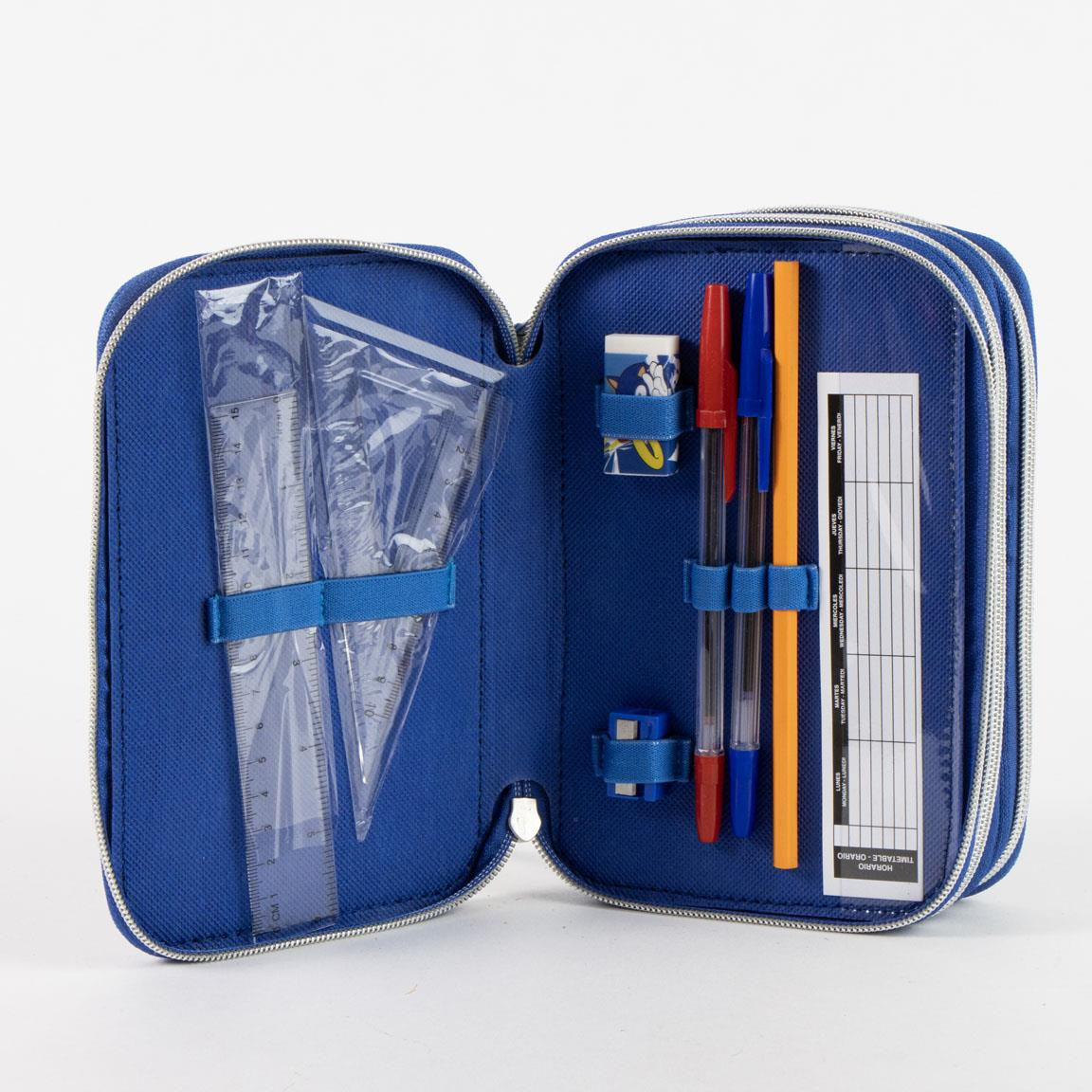 Astuccio Scuola Sonic Multiscomparto 3 Zip Portacolori Giotto - 5561