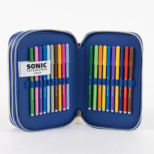 Astuccio Scuola Sonic Multiscomparto 3 Zip Portacolori Giotto - 5561
