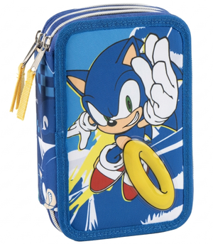 Astuccio Scuola Sonic Multiscomparto 3 Zip Portacolori Giotto - 5561