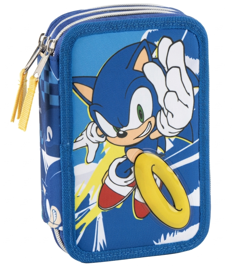 Astuccio Scuola Sonic Multiscomparto 3 Zip Portacolori Giotto - 5561