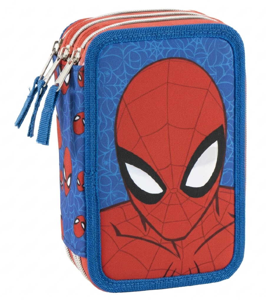 Astuccio Scuola Spiderman MARVEL Multiscomparto 3 Zip Portacolori Giotto - 5562