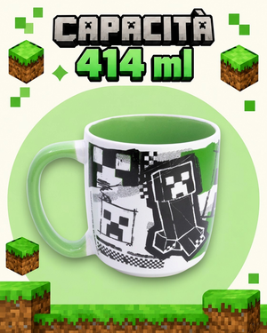 Tazza in Ceramica Minecraft Modello Mug 380 Ml in Confezione - 86232