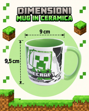 Tazza in Ceramica Minecraft Modello Mug 380 Ml in Confezione - 86232