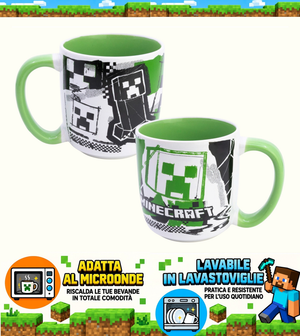 Tazza in Ceramica Minecraft Modello Mug 380 Ml in Confezione - 86232