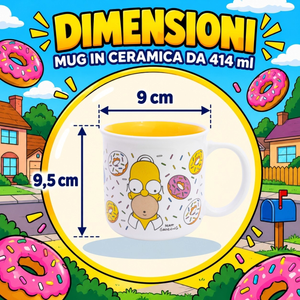 Tazza in Ceramica the Simpson Modello Mug 414 Ml in Confezione - 86205