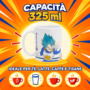 Tazza in Ceramica Dragon Ball Super Goku Vegeta Modello Mug 325 Ml in Confezione - 86207