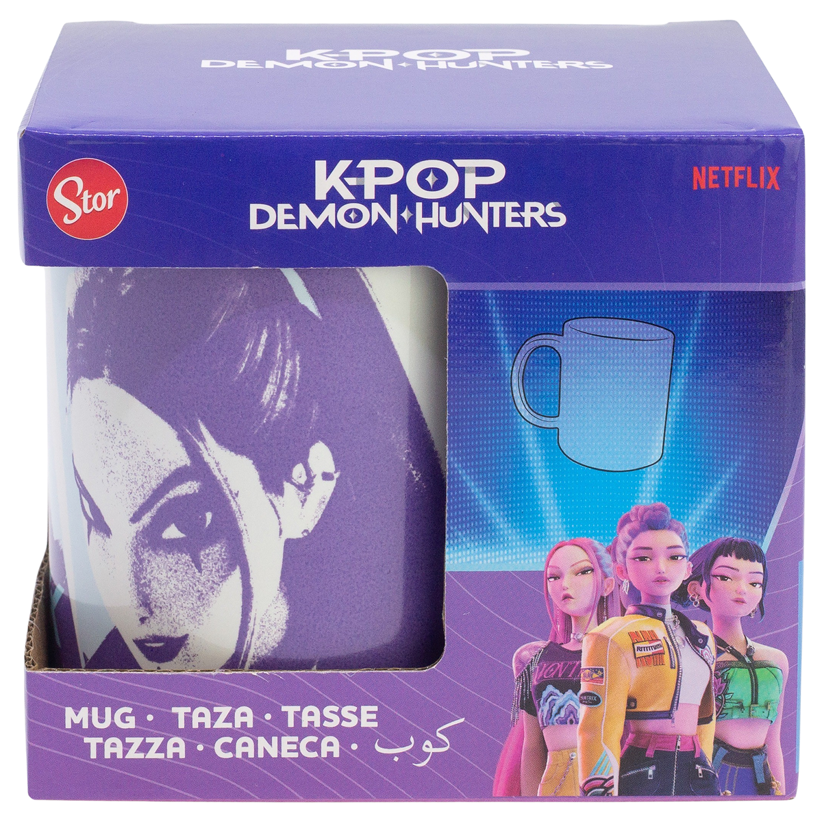 Tazza in Ceramica Kpop Demon Hunters Huntrix Modello Mug 325 Ml in Confezione - 86147