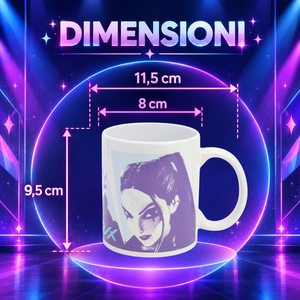 Tazza in Ceramica Kpop Demon Hunters Huntrix Modello Mug 325 Ml in Confezione - 86147