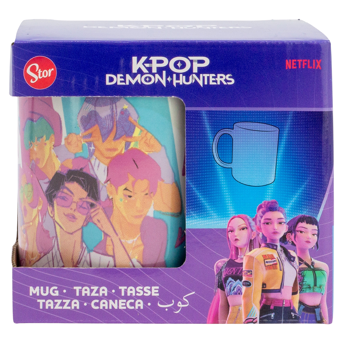 Tazza in Ceramica Kpop Demon Hunters Saja Boys Modello Mug 325 Ml in Confezione - 86148