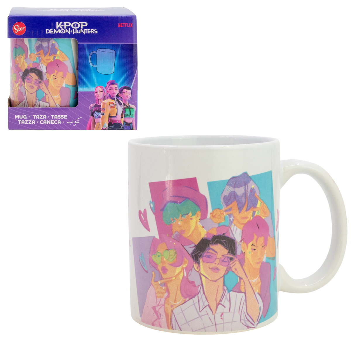 Tazza in Ceramica Kpop Demon Hunters Saja Boys Modello Mug 325 Ml in Confezione - 86148