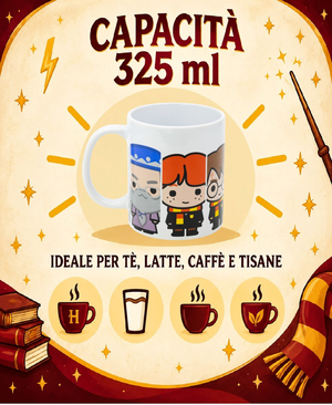 Tazza in Ceramica Harry Potter Chibi Modello Mug 325 Ml in Confezione - 86035