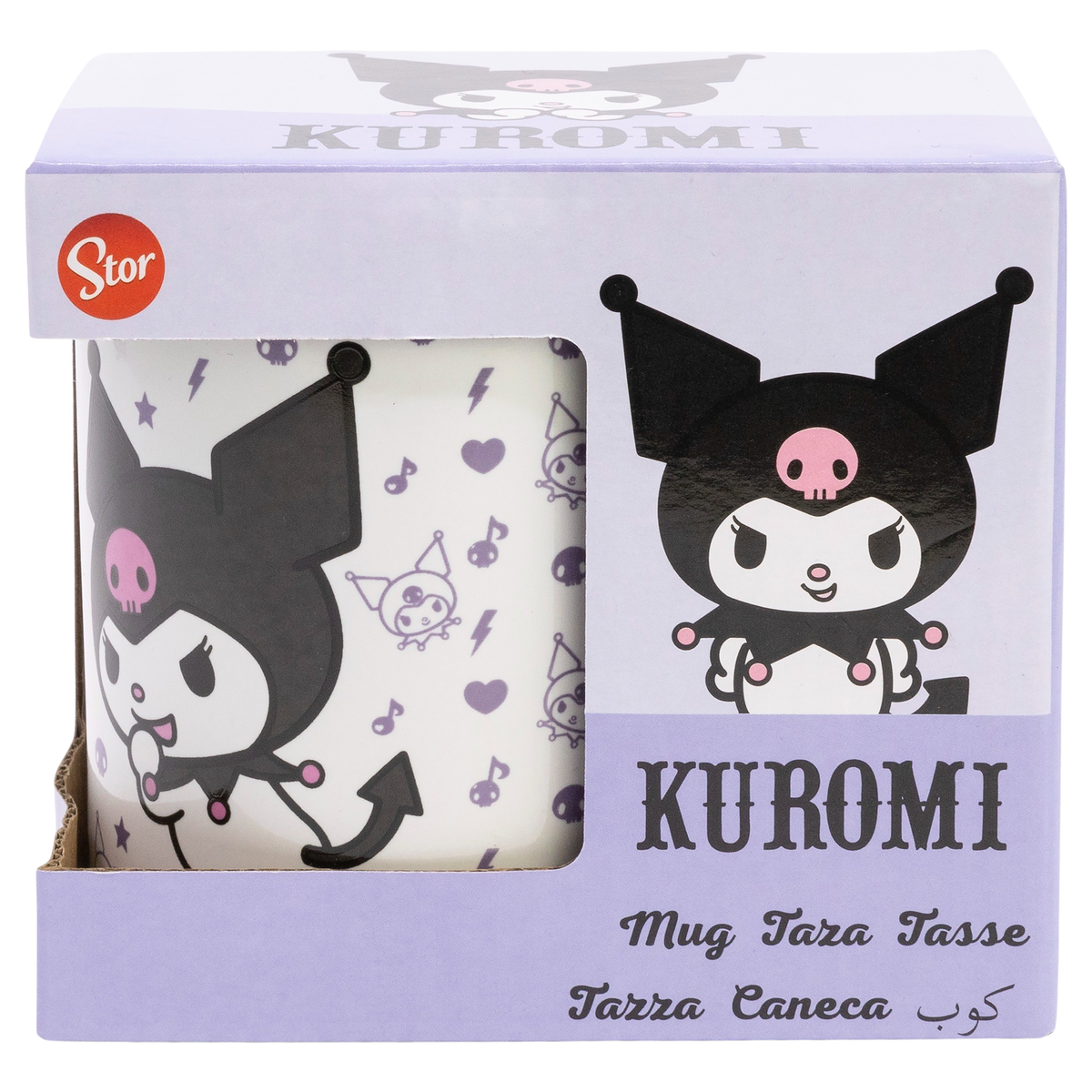 Tazza in Ceramica Kuromi Sanrio Modello Mug 325 Ml in Confezione - 86036
