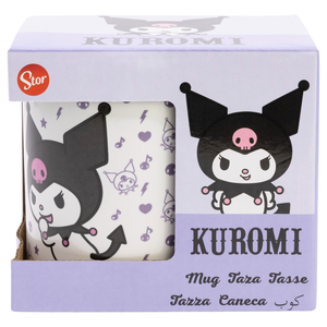 Tazza in Ceramica Kuromi Sanrio Modello Mug 325 Ml in Confezione - 86036