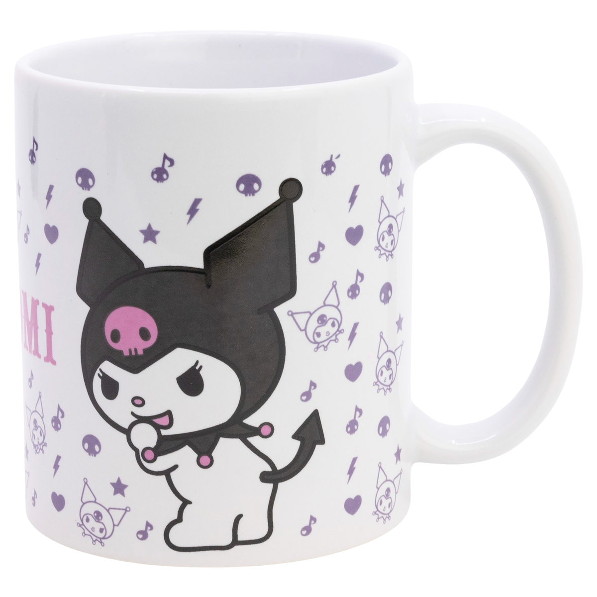 Tazza in Ceramica Kuromi Sanrio Modello Mug 325 Ml in Confezione - 86036