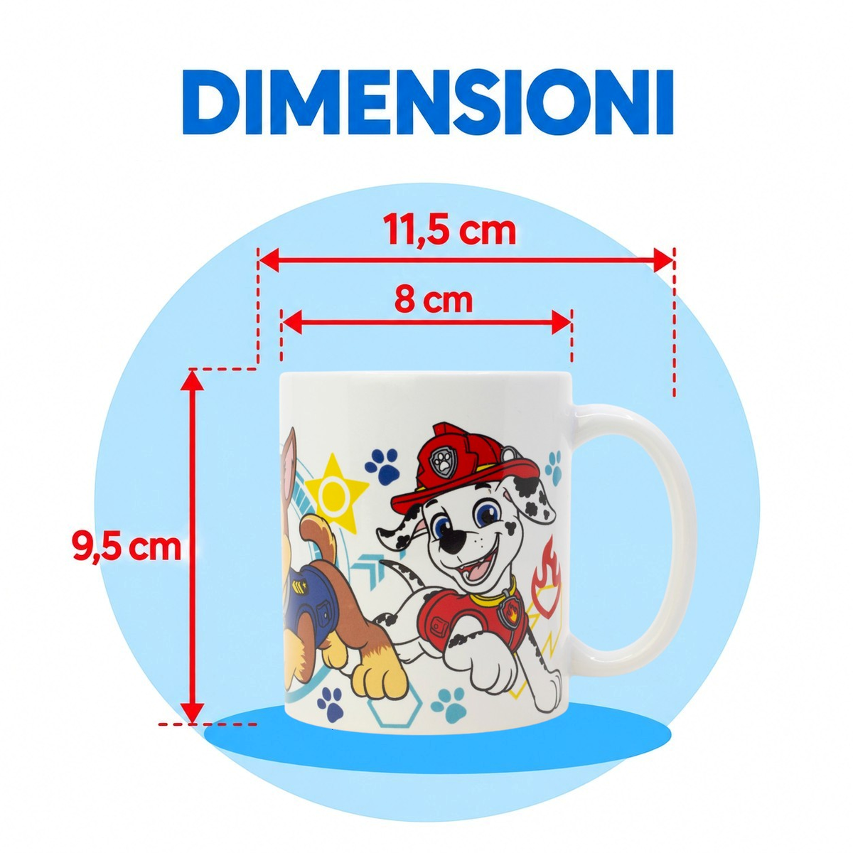 Tazza in Ceramica Paw Patrol Modello Mug 325 Ml in Confezione - 86231