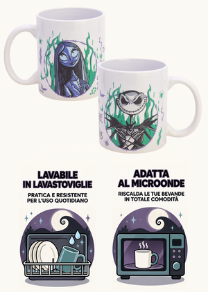 Tazza in Ceramica Nightmare Before Christmas Modello Mug 325 Ml in Confezione - 86005