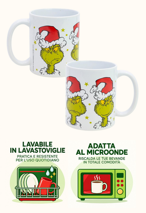 Tazza in Ceramica the Grinch Natale Modello Mug 325 Ml in Confezione - 86006