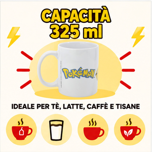 Tazza in Ceramica Pokémon Starter Pikachu Modello Mug 325 Ml in Confezione - 85995