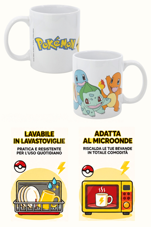 Tazza in Ceramica Pokémon Starter Pikachu Modello Mug 325 Ml in Confezione - 85995