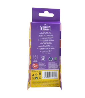 Posate Minnie DISNEY Forchetta e Cucchiaio in Acciaio Inox Manico Ergonomico- St81218