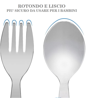 Posate Avengers MARVEL Forchetta e Cucchiaio in Acciaio Inox Manico Ergonomico- St80118