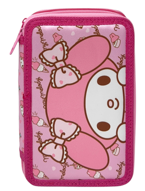 Astuccio 3 Zip Scuola My Melody Sanrio Multiscomparto Portacolori Giotto - 1004e5285