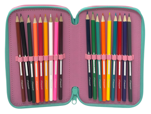 Astuccio 3 Zip Scuola Stitch DISNEY Multiscomparto Portacolori Giotto - 1004e5292