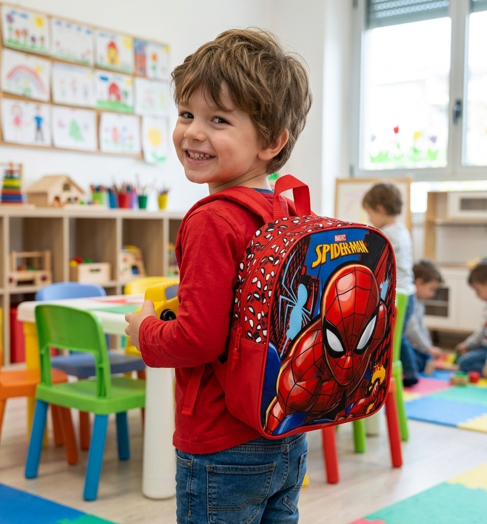 Zaino Asilo Spiderman MARVEL Borsa Scuola Infanzia Tempo Libero Passeggio - 508828
