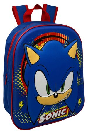 Zaino Asilo 3d Sonic Immagine a Rilievo Borsa Scuola Tempo Libero - 1000eva3142362