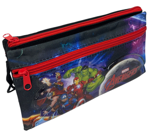 Tombolino Avengers MARVEL 3 Scomparti Bustina Astuccio Portacolori 22 CM - Av1337