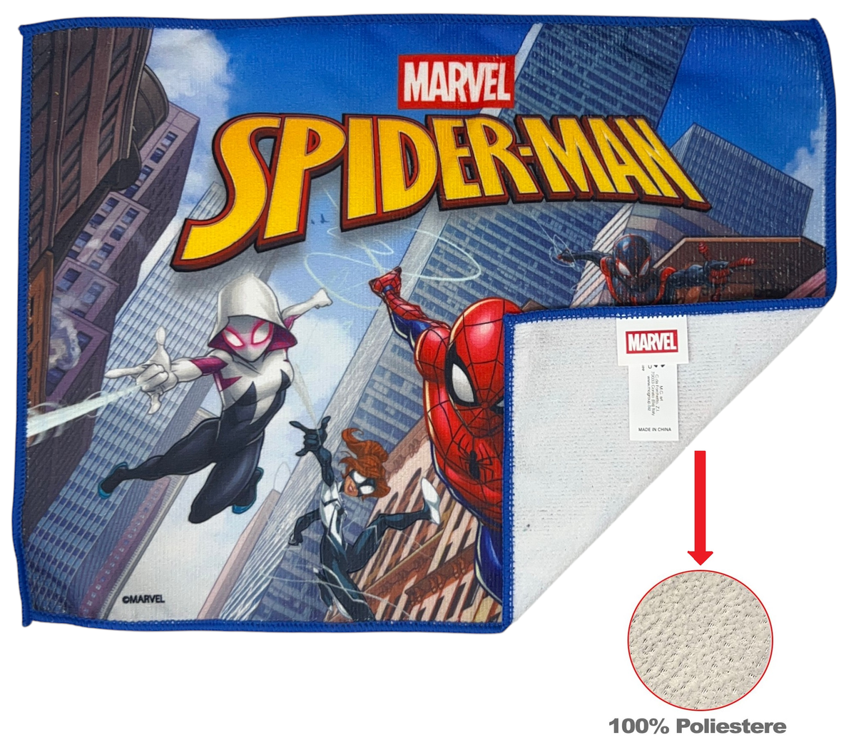 Tovaglietta Spiderman MARVEL in Tessuto da Colazione Pranzo Cm.40x30- Spi1350