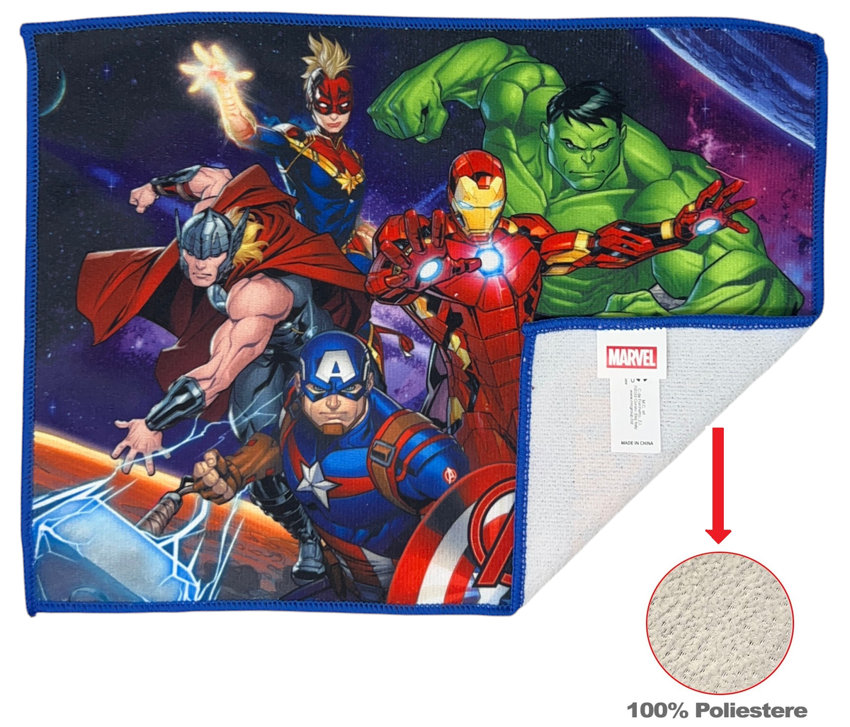 Tovaglietta Avengers MARVEL in Tessuto da Colazione Pranzo Cm.40x30- Av1350