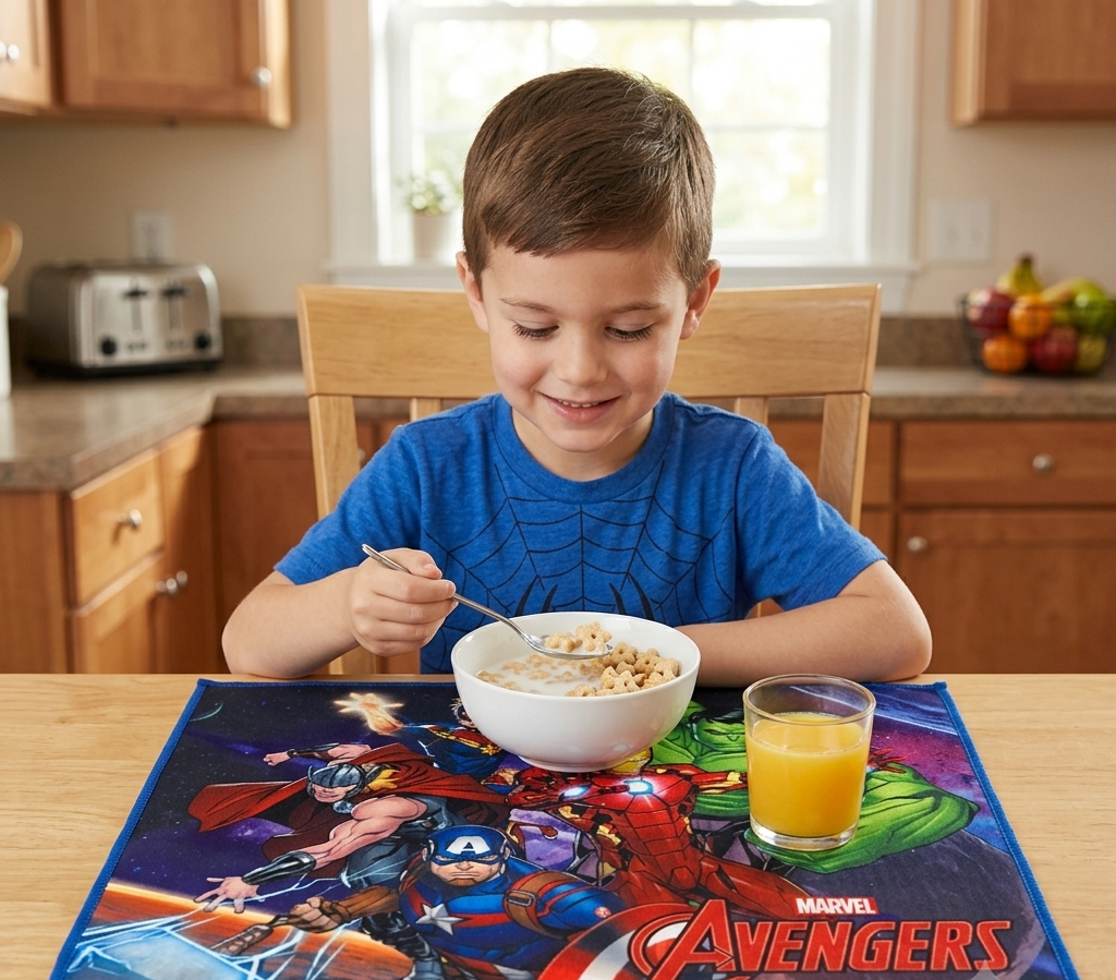 Tovaglietta Avengers MARVEL in Tessuto da Colazione Pranzo Cm.40x30- Av1350
