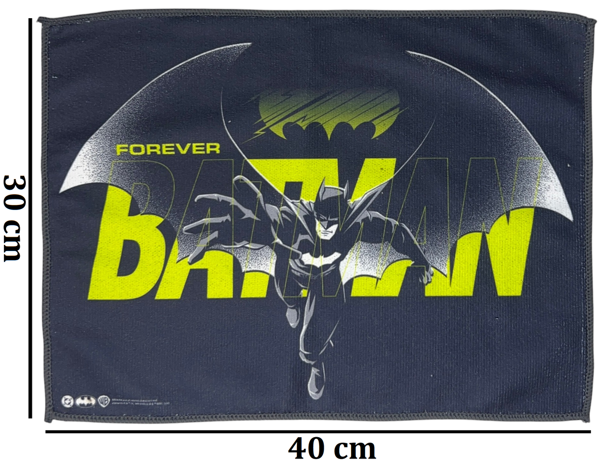 Tovaglietta Batman in Tessuto da Colazione Pranzo Cm.40x30- Ba1350