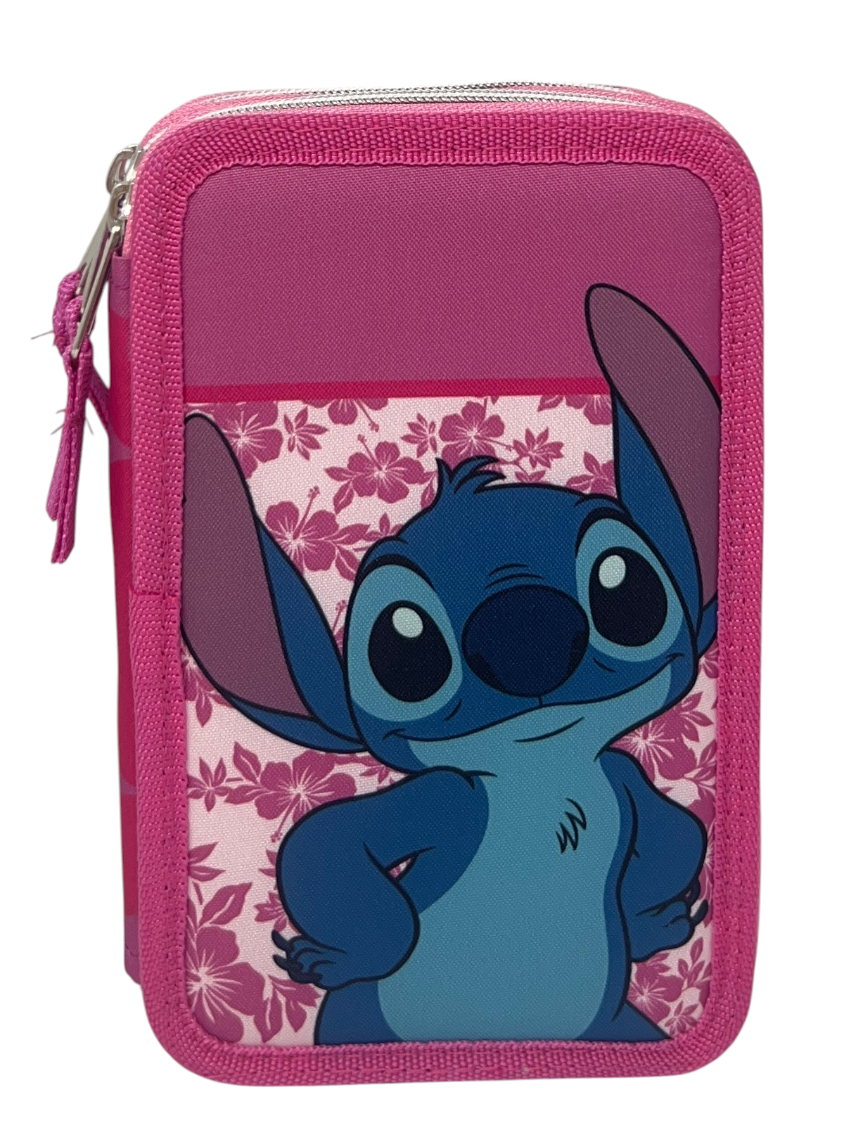Astuccio Multiscomparto Stitch DISNEY 3 Zip per la Scuola Portacolori Giotto - Lil37-6273