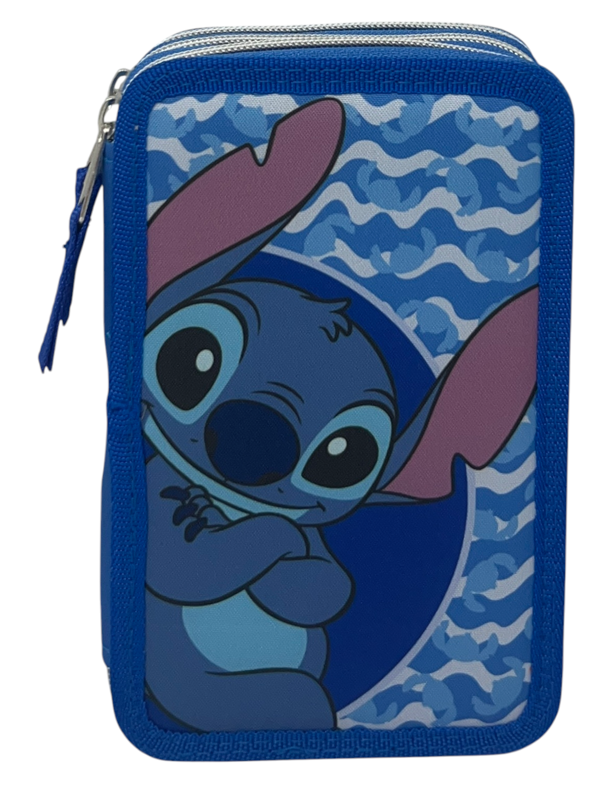 Astuccio Multiscomparto Stitch DISNEY 3 Zip per la Scuola Portacolori Giotto - Lil37-6272