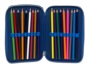 Astuccio Multiscomparto Stitch DISNEY 3 Zip per la Scuola Portacolori Giotto - Lil37-6272