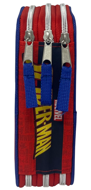 Astuccio Multiscomparto Spiderman MARVEL 3 Zip per la Scuola Portacolori Giotto - Spi37-6268
