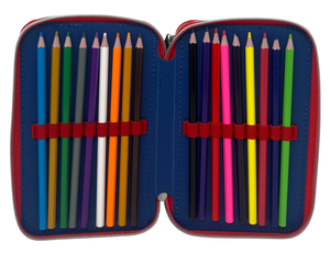 Astuccio Multiscomparto Sonic 3 Zip per la Scuola Portacolori Giotto - Son37-6470