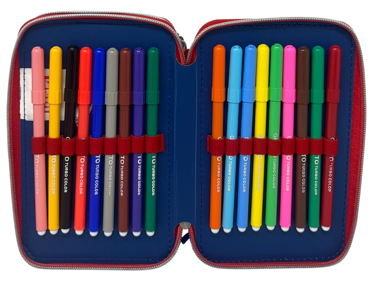 Astuccio Multiscomparto Sonic 3 Zip per la Scuola Portacolori Giotto - Son37-6470