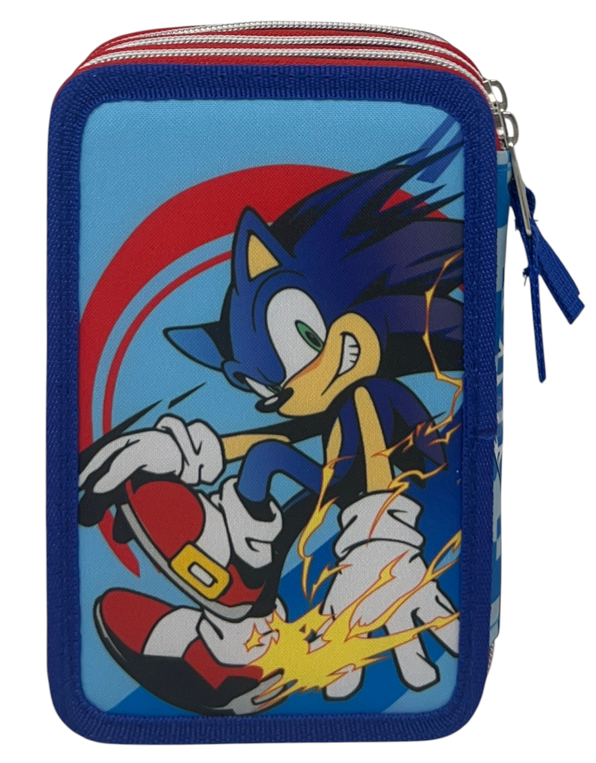 Astuccio Multiscomparto Sonic 3 Zip per la Scuola Portacolori Giotto - Son37-6470