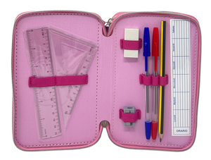 Astuccio Multiscomparto Principesse DISNEY 3 Zip per la Scuola Portacolori Giotto - Pri37-6472